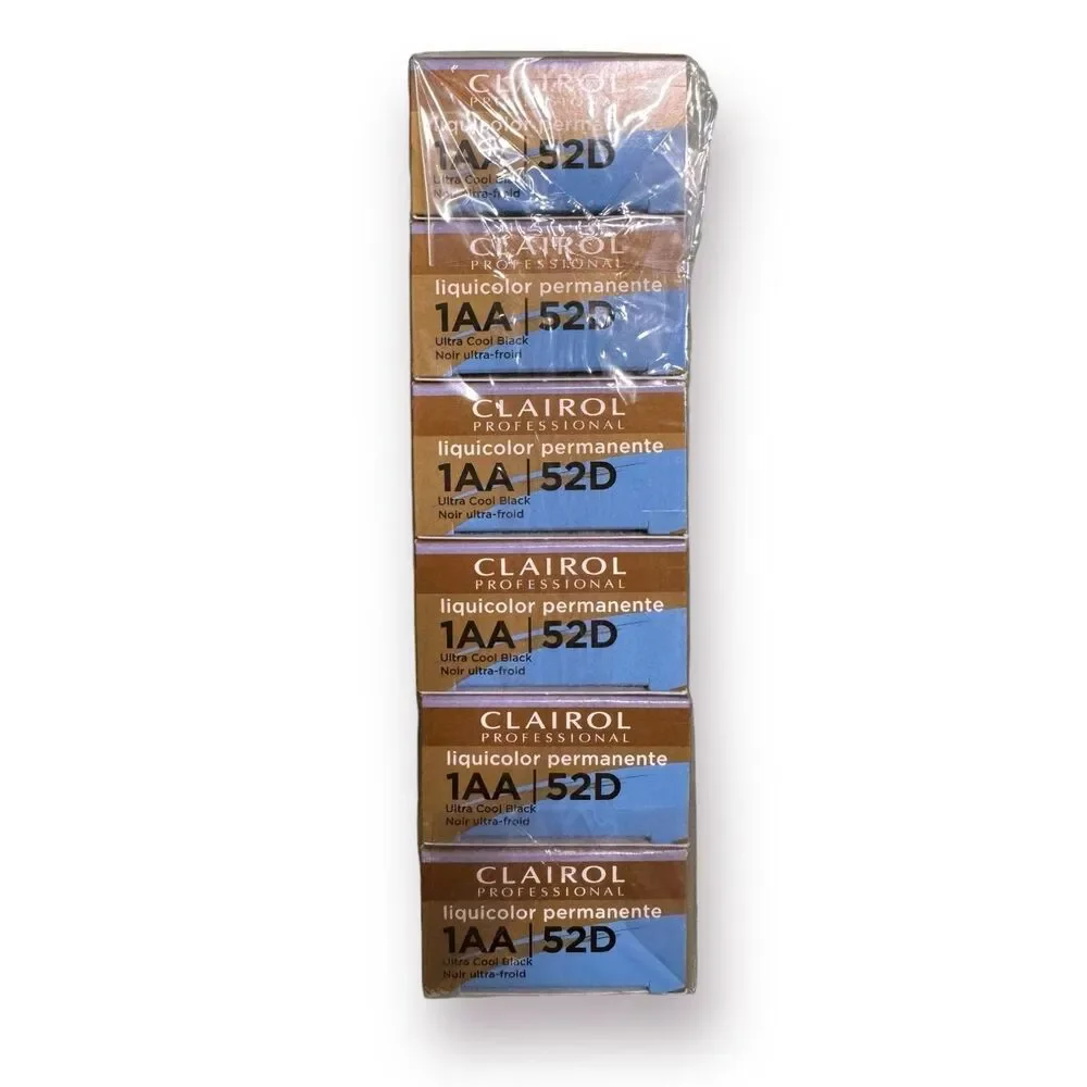 Clairol Professional Permanent Liquicolor Hair‎ Color 1AA 52D Ultra Cool Black 1